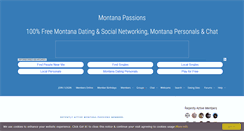 Desktop Screenshot of montanapassions.com