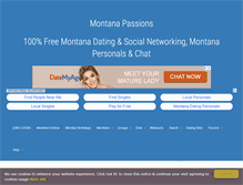 Tablet Screenshot of montanapassions.com